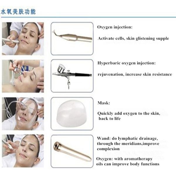 Water Oxygen Skin Treatment Machine , Oxygen Spray Beauty Machine