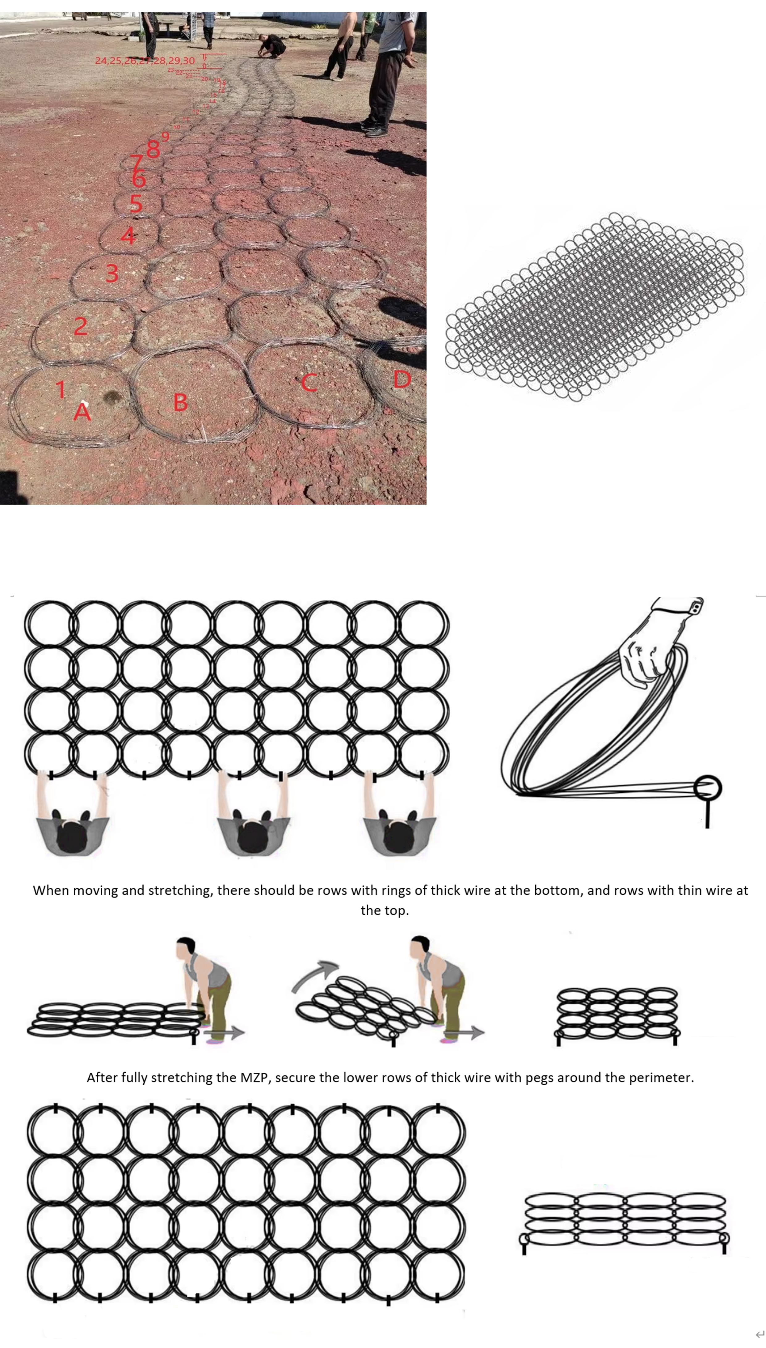 Low Visibility Galvanized Steel Wire Anti Tank Barrier Wire Mesh with Customizable Size