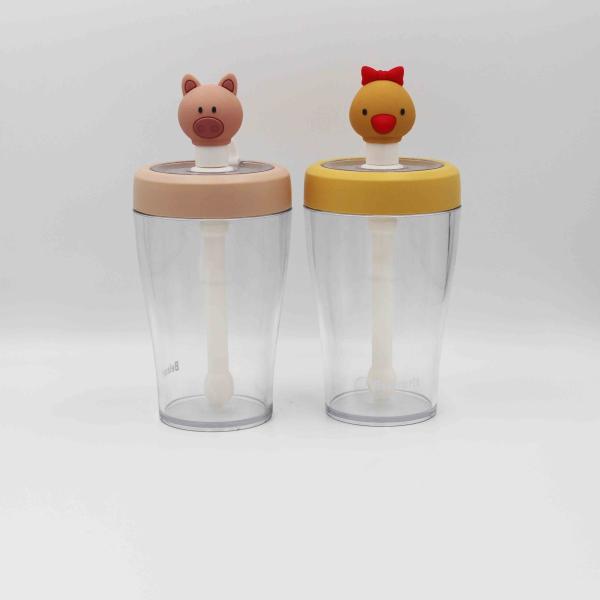 430ml New Tritan Water Bottle , Plastic Leak Proof Drink Water Bottle With Straw