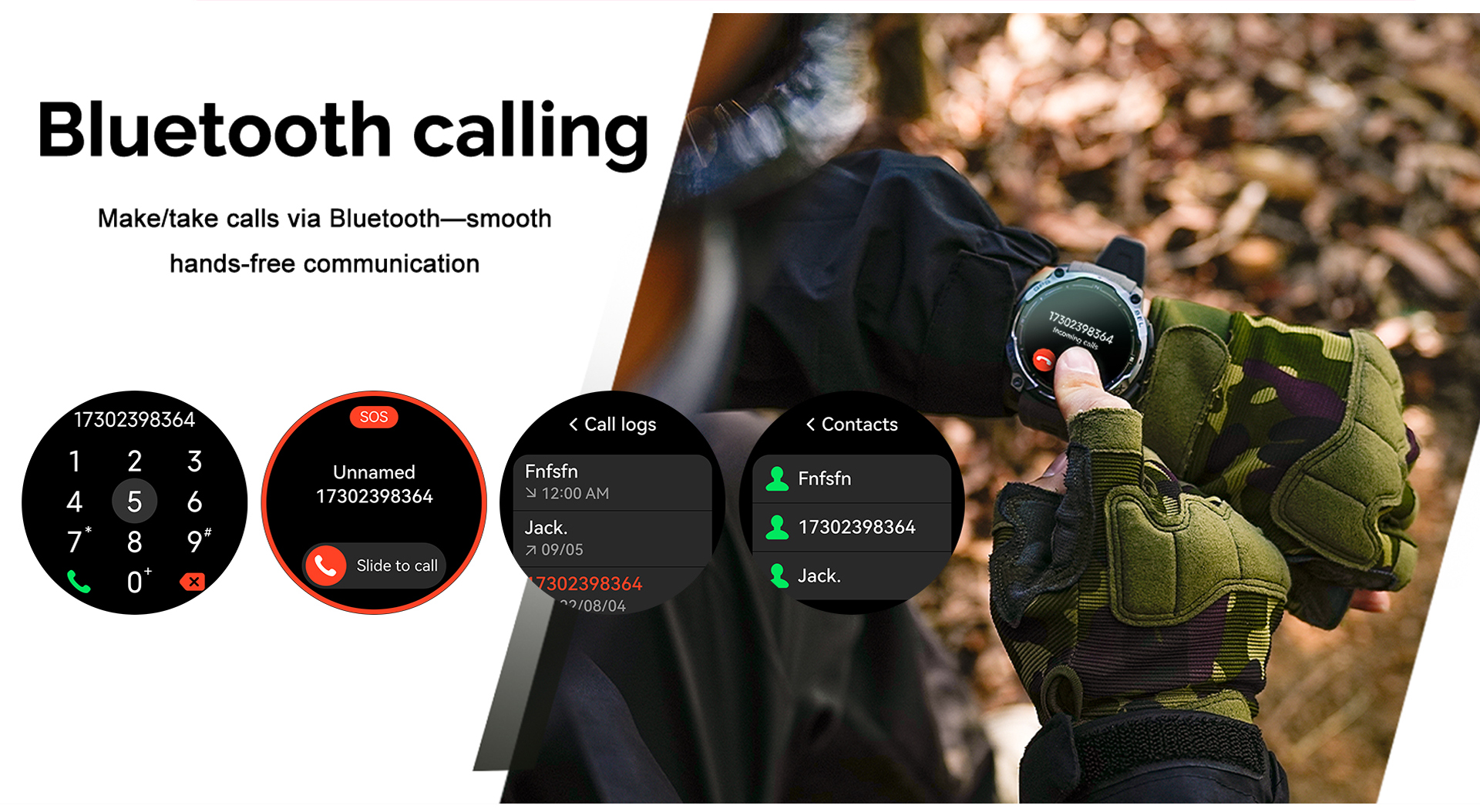 New K76A Android Smart Watch GPS Amoled Display Chip ATS3085L 3ATM Waterproof BT Call Message Push Compass LED Flashlight SDK