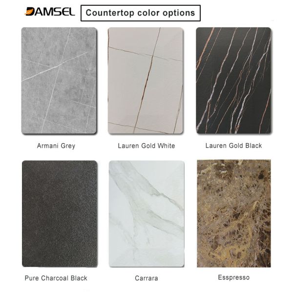 Double Bathroom Vanity Sink Cabinet Solid Wood Furniture Modern Style