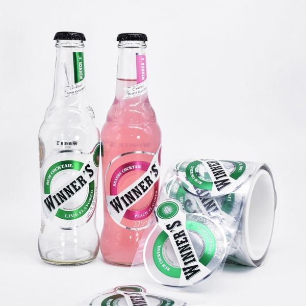 OEM Reusable Transparent PVC Bottle Sticker Labels For Mineral Water