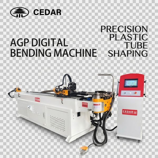 AGP Digital Bending Machine Large CNC Push PVC Plastic Bend 6 Piece 80mm Pipe