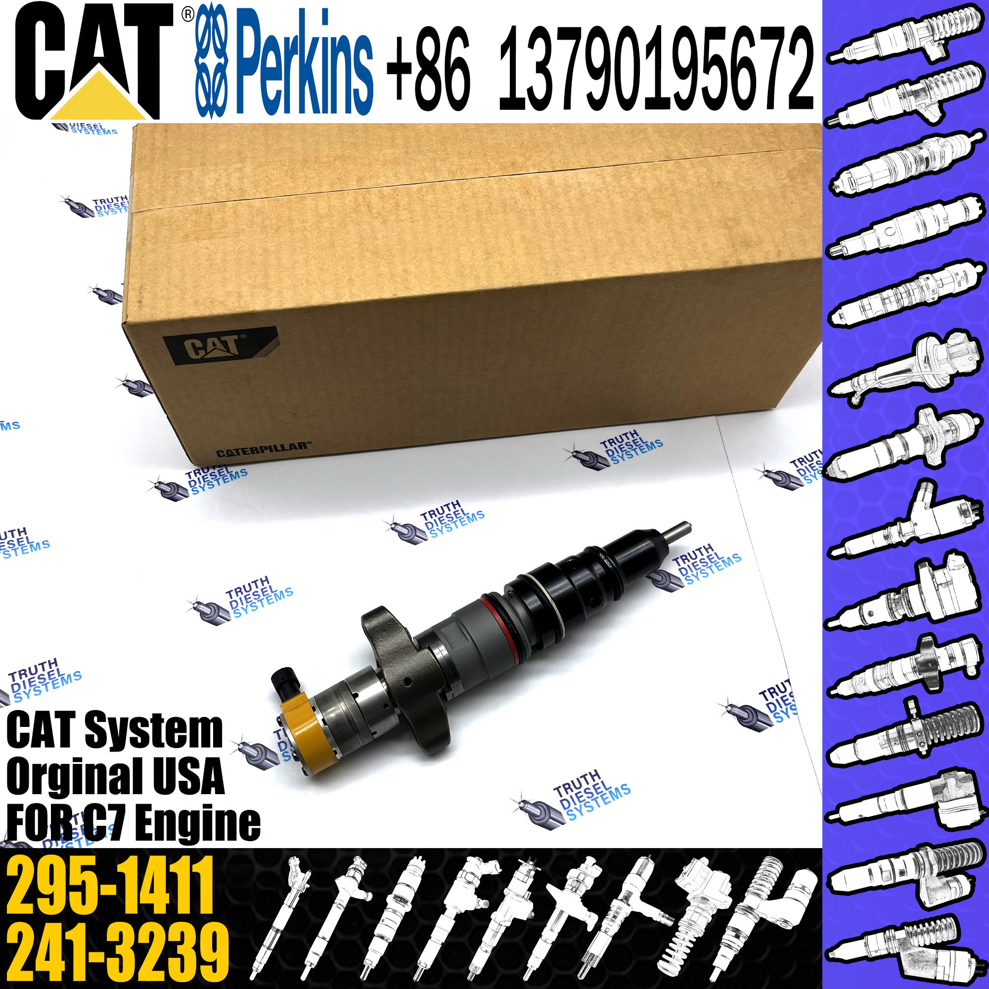 c7 инжектор 328-2585 263-8218 295-1411 для гусеницы c7 инжекторы двигателя 3282585 2638218 2951411
