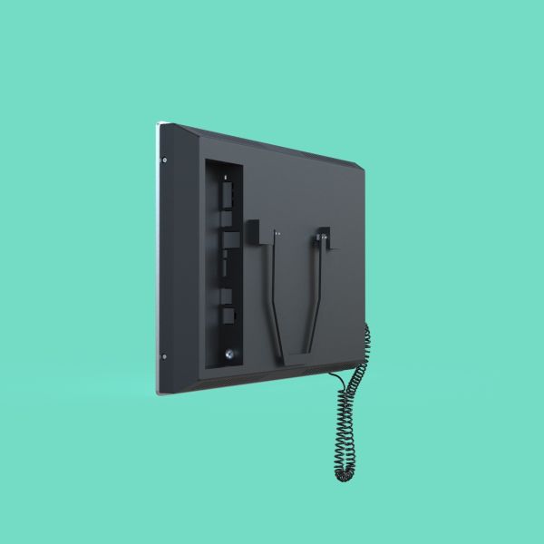 13.3 Wall Mount Video Intercom Property Management Kiosk with Handset
