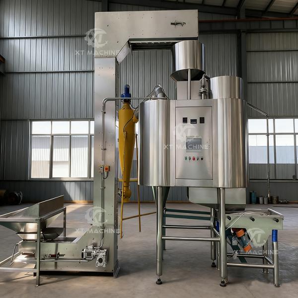 Air Peanut Blanching Machine 500kg/h Stainless Steel