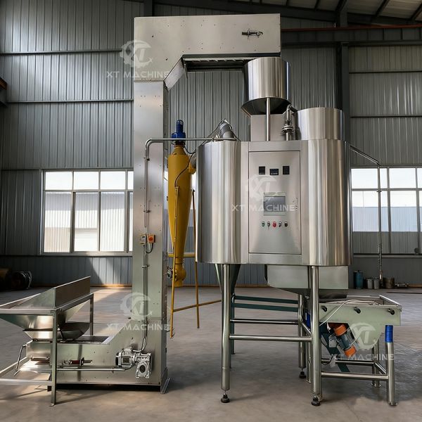 Fully Automatic Feeding and Discharging Air Peanut Blanching Machine