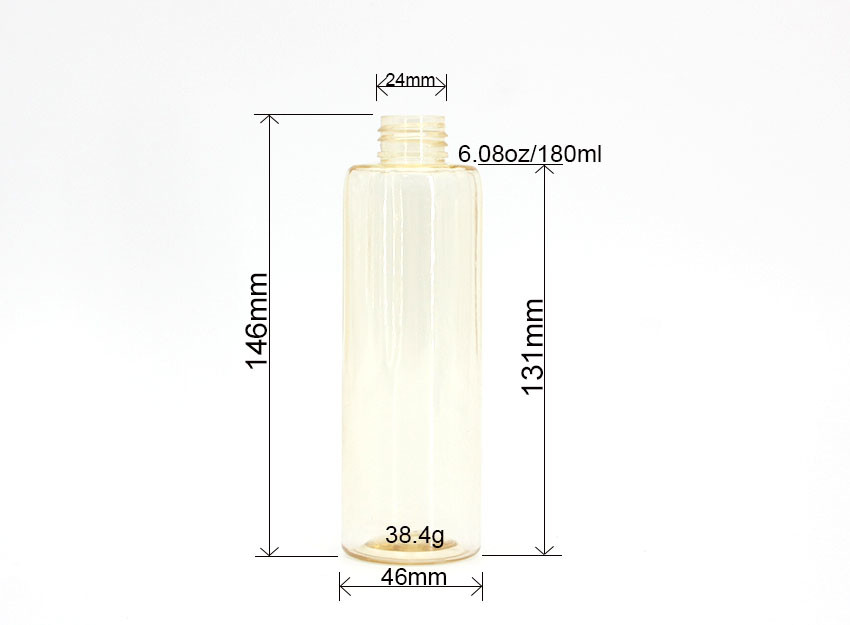 Бутылки 180ml ЛЮБИМЦА 24mm ясные желтые оптовые пластиковые