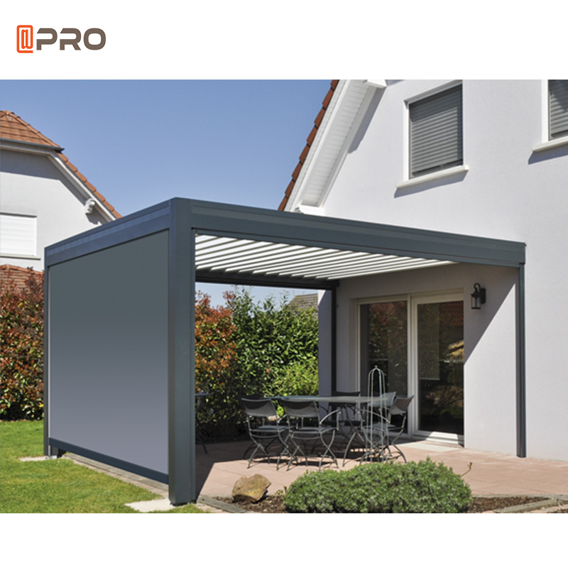 Motorised Outdoor Aluminium Louvered Roof Pergola Bioclimatique Garden Arbours Pergolas