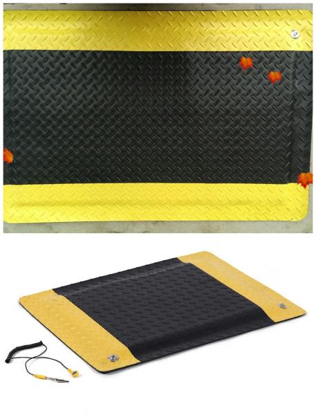 Black Yellow Car Floor 20m 10e9 Ohm  EVA ESD Mat
