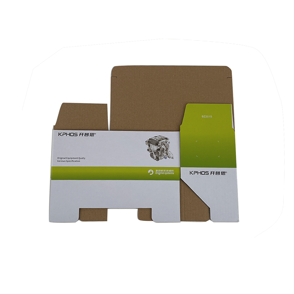 New Original Recyclable Corrugated Automotive Parts Packaging Boxes Custom Logo Embossed and Matt Laminated Folder Type