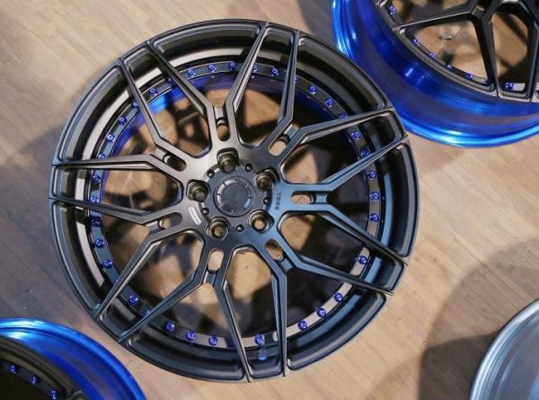 Blue Brush 2pc 3Pc forged wheel 18 inch Alloy Cars 19 step lip 5X108 5x112 Car Alloy Wheels Rim
