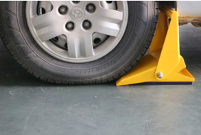 Striking Yellow Foldable Anti Theft Wheel Lock Love Shaped