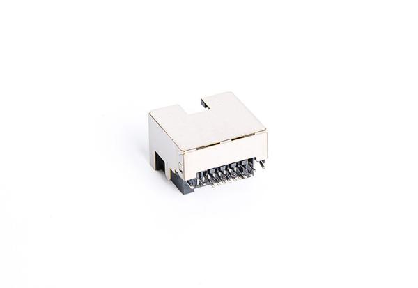 Offset Type Rugged SMT RJ45 Jack / Tab Up Surface Mount Rj45 Connector TM58S811EXX1K