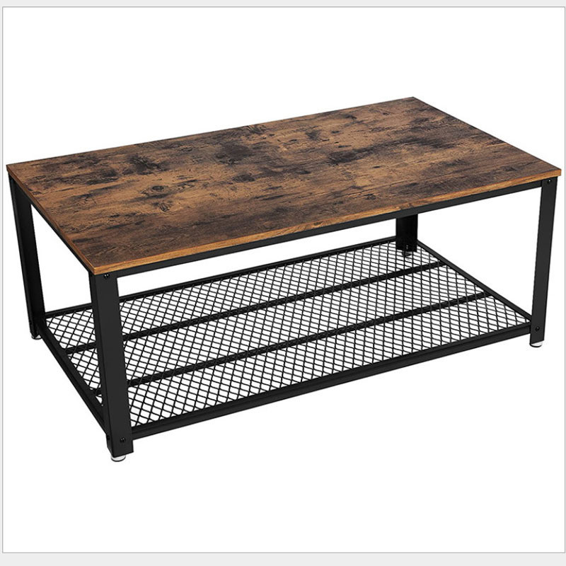 Simple Loft Style Center Table Furniture with Storage American Vintage Retro Design