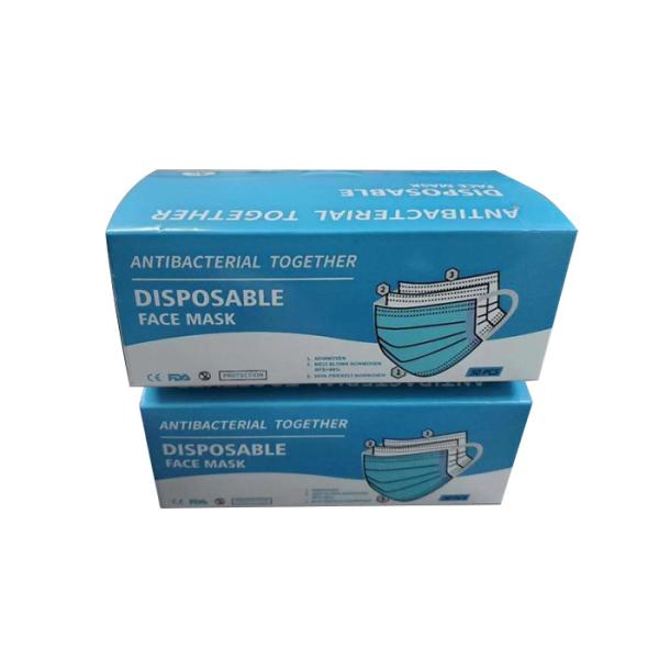 Antibacterial Disposable Surgical Face Mask Ear Loop Face Mask With Nelson