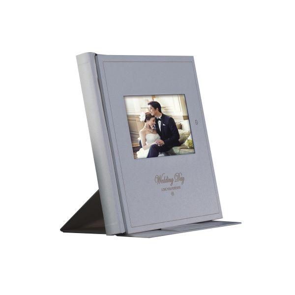 Home Decoration Wedding Video Album 10.1 Inch Leather Digital Photo Album With Touch Screen
