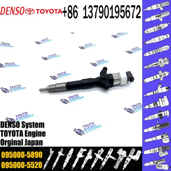 1KD-FTV Injetor de bocal de combustível do comboio comum 095000-6180 095000-5890 Para TOYOTA 23670-30080