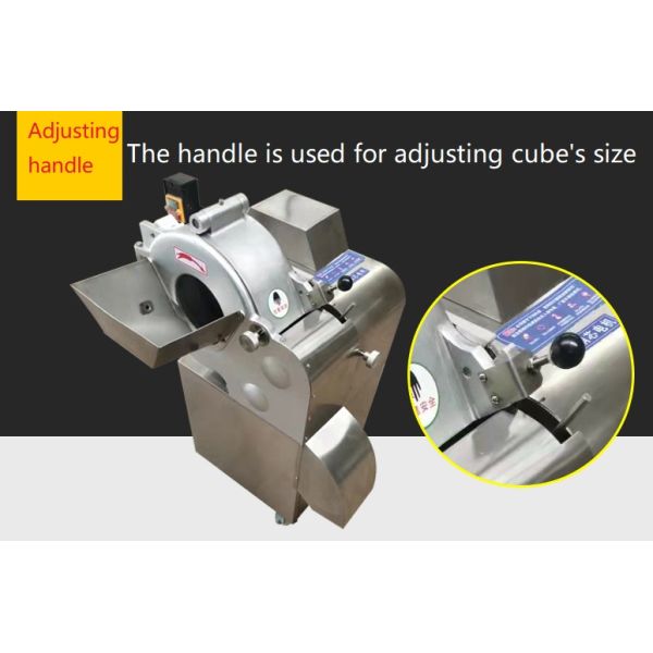 110V/220V Vegetable Dice Cutting Machine for Hotels 510*600*1310mm Easy Operation