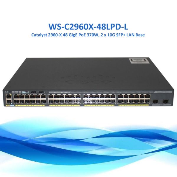 Gigabit Poe Network Switch WS-C2960X-48LPD-L Cisco Catalyst 2960 48 Ports
