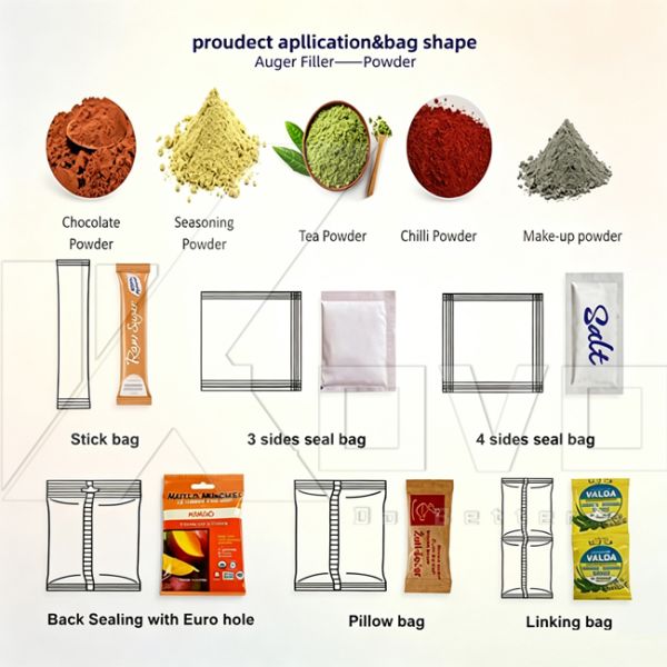 Laundry Powder Packing Machine Washing Detergent Powder Filling Sealing Packing Machine