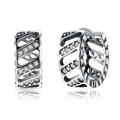 GV dos brincos do parafuso prisioneiro da coroa de 0.17oz 1.6cm Sterling Silver Jewelry Earrings Hypoallergenic