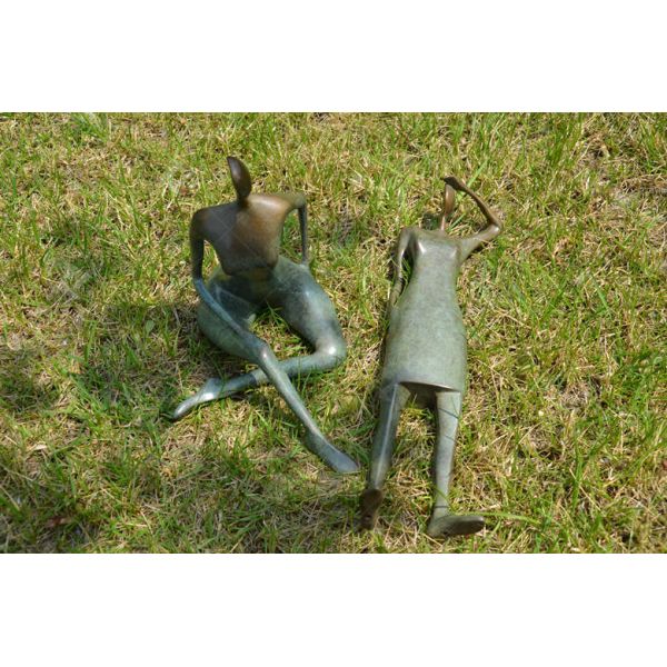 Реалистические бронзовые монументальные статуи на открытом воздухе Бронзовая современная скульптура