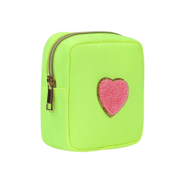 24 Colors Zipper Waterproof Toiletry Bag Large Make-up Bags for Travel in Nylon Pouch
