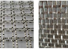 Woven SS 316 Decorative Metal Mesh Screen 3.4x1.1mm Rod Dia