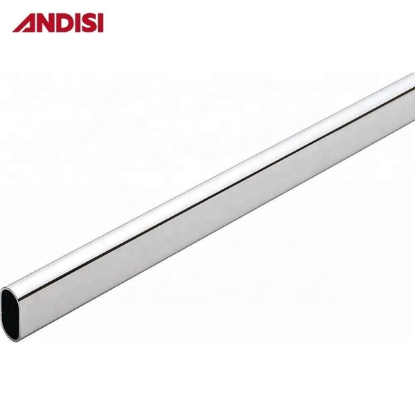 Thickening Holder Tube Support Clothes Hanging Rail Rob Steel Wardrobe for Bathroom