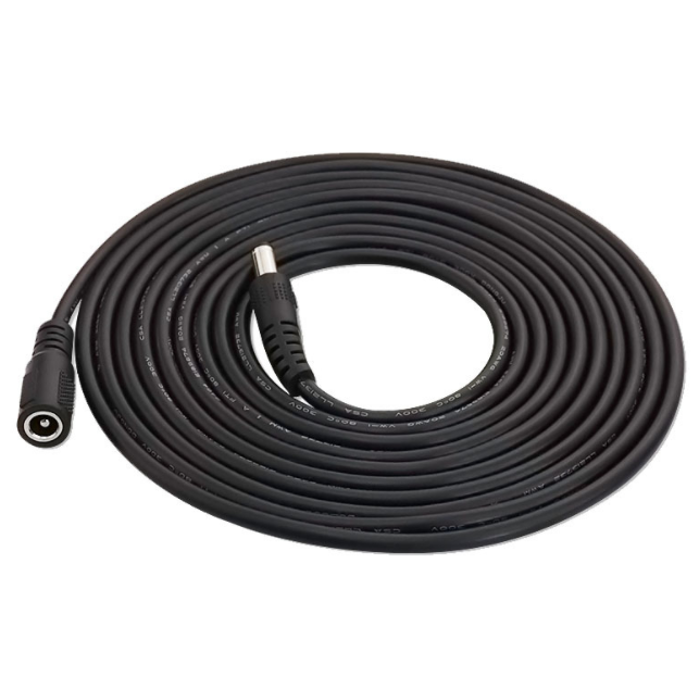5.5*21dc Jack CCTV DC Cable for C-Power Supply in Black 2m 3m 5m 10m Length