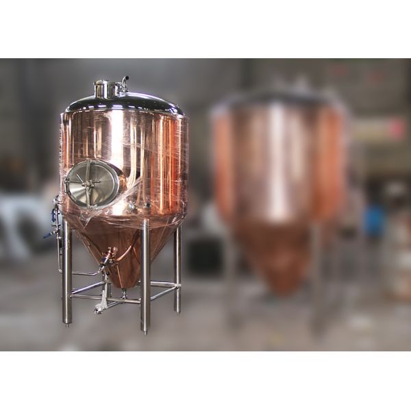 500 Liters Red Copper Beer Fermentation Tank For Hotel / Restaurant / Pub