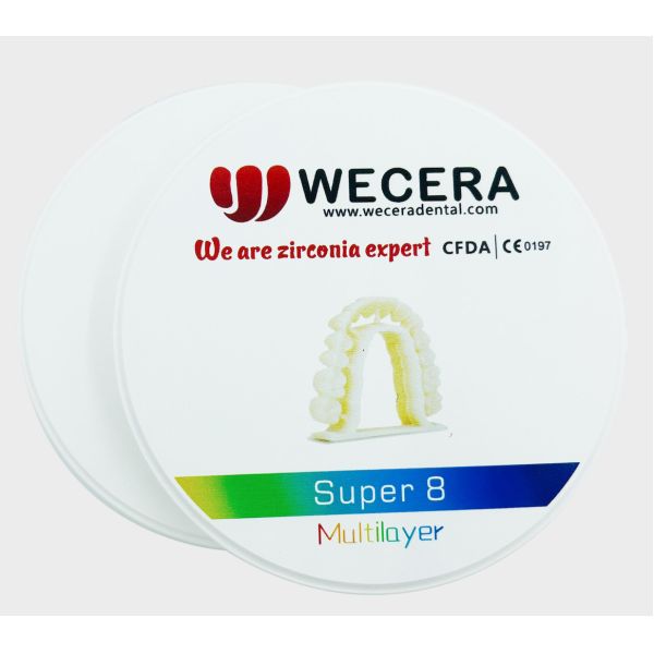 1200+ HV pré-sombrado bloco de zircônio 98mm para escalação precisa