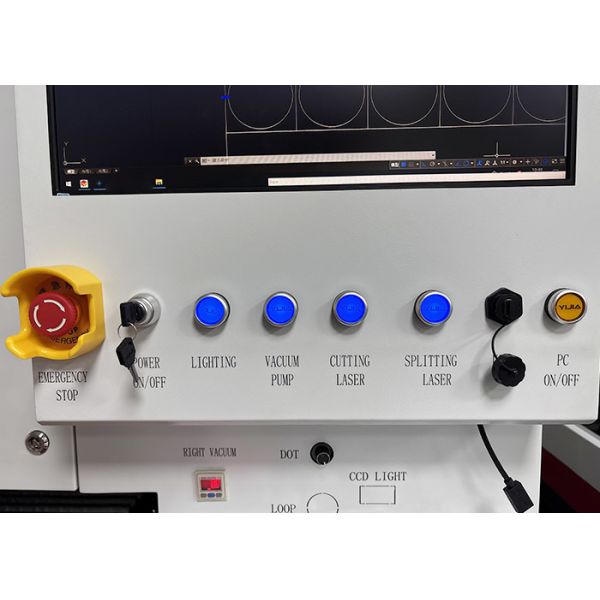 Laser Glass Cutting Machine with precise laser beam control technology to achieve high accuracy and minimal kerf width  To Speed 0-500mm/s