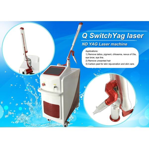 Q - Switched ND Yag Laser Pigmentation / Tattoo Temoval Machine