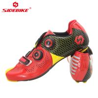 As sapatas da bicicleta das corridas de automóveis do OEM, ciclismo vermelho da estrada calçam a boa absorção de choque