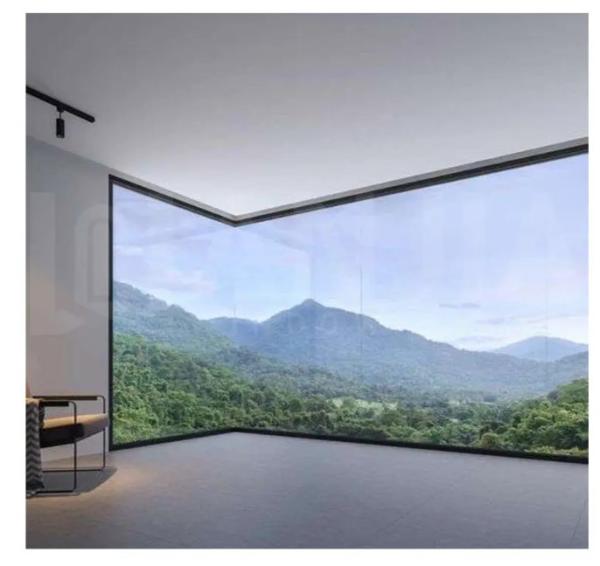 Customizable Aluminum Fixed Window Big Picture Triple Glazed Glass Windows