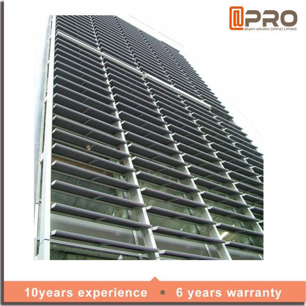 Exterior 4.0mm Aluminum Shutters Louver Shades Powder Coating
