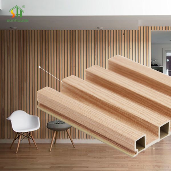 Fire Retardant Recycled Wood Plastic Composite WPC Wall Panel for Modern Building Exterior Design