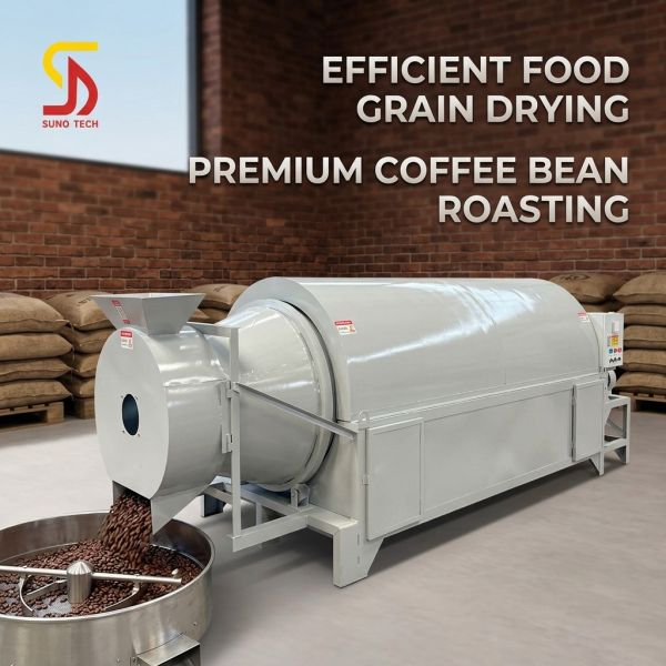 Professional  Small Rotary Dryers For Food Grains Coffee Beans And Nuts