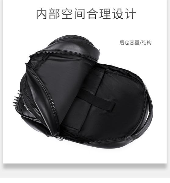3D PU LEATHER SKULL BACKPACK - BACK PACKS STEAM PUNK RIVET PERSONALITY TRAVEL BAGPACK COLLEGE/HIGH SCHOOL BAGS BOOKBAG