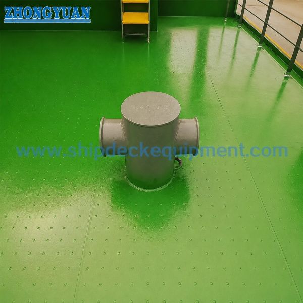 Steel Pipe Fabricated Marine Cross Bitt | JIS F 2804-1976 Ship Mooring Bitt