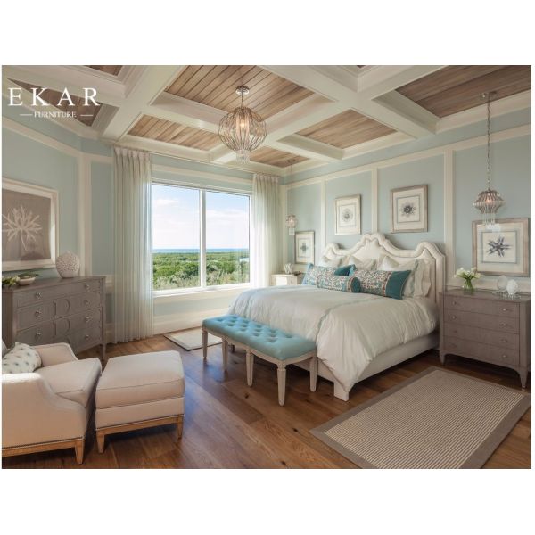 Plywood Double Wedding Fancy Bed Design