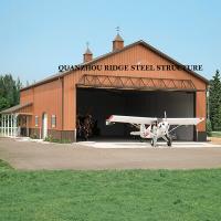 Hangar d' aéronefs en acier préfabriqué, bâtiment de stockage à structure en acier haute résistance