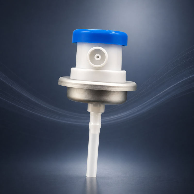Fine Mist Footwear Spray Valve and Aerosol Actuator for Shoe Care with Easy Press Design and Standard Can Compatibility (20-50 mm)