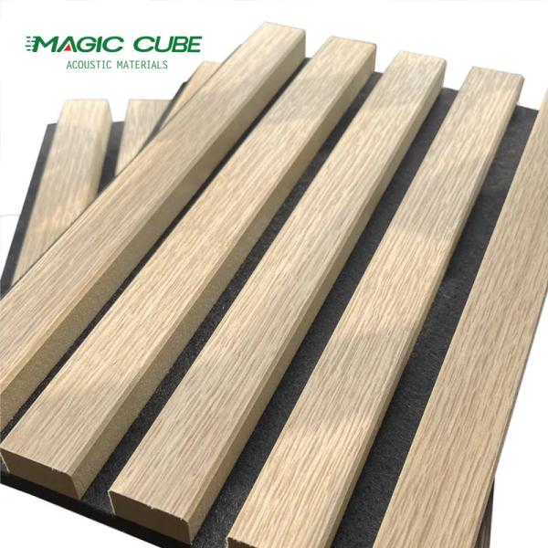 2400*600*21 mm Tamanho padrão Painéis de parede à prova de som de ardósia de madeira para escritório doméstico
