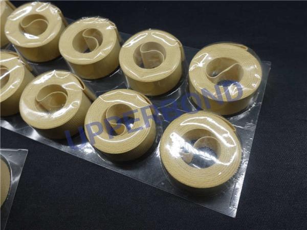 Cigarette Maker Parts Yellow Garniture Tape Customized 2000 - 10000 Cigs / Min