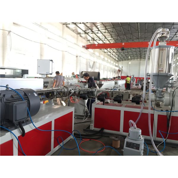 Customized L20000*W2100*H2600mm PE Water Pipe Machine / HDPE Gas Pipe Production Line