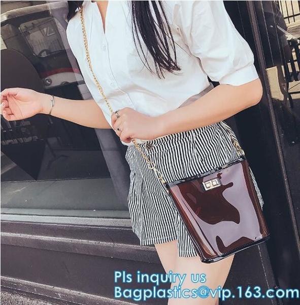 reusable shopping Pvc Vinyl Plastic Beach Bag Large Shopper Shoulder Bag, 600D pvc coated handling promotion shopping ba