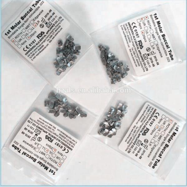 Bondable Dental Orthodontic Buccal Tube Molar Bracket For Roth MBT Edgewise